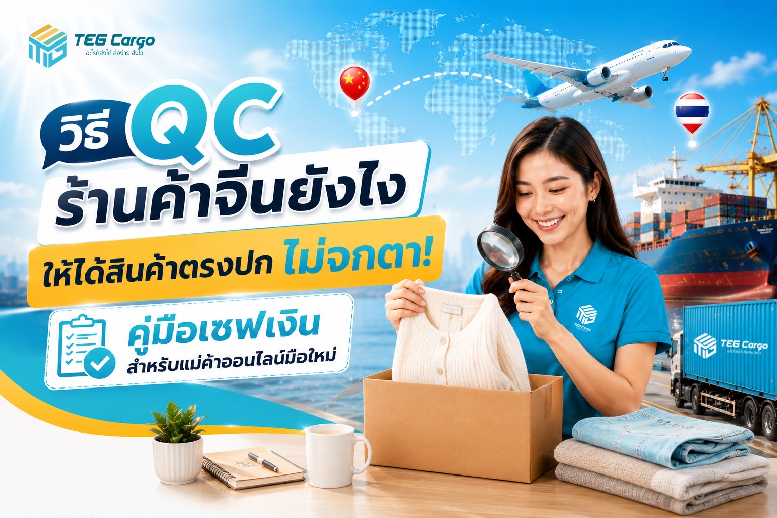 วิธี QC ร้านค้าจีนยังไงให้ได้สินค้าตรงปก ไม่จกตา! คู่มือเซฟเงินสำหรับแม่ค้าออนไลน์มือใหม่
